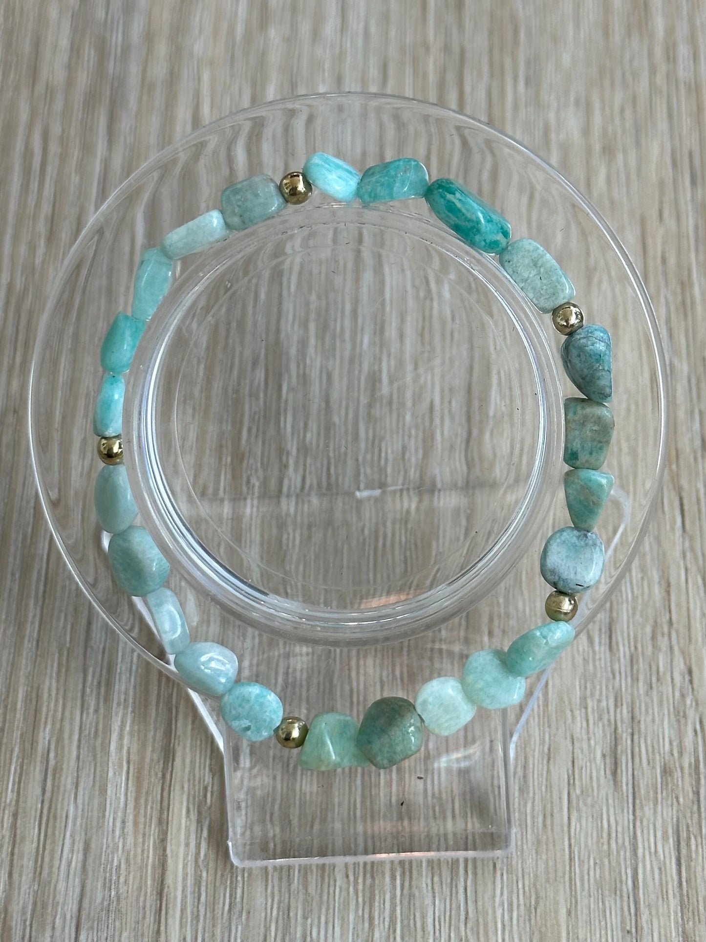 Anxiety, Tranquility, Peace, Trauma, Confidence, Grief, Soothe Aggravated Situations, Amazonite Bracelet, Minimalist, Boho, 6.5”-6.75”