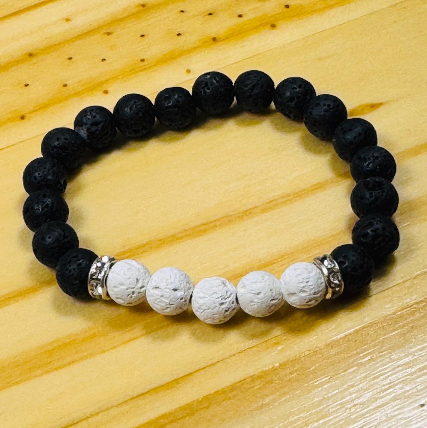 Oil Diffuser Bracelet, Strength Bracelet, Calming, Clarity Bracelet,  Grounding Bracelet, Lava Stone Bracelet, Aromatherapy Bracelet, 6.25”