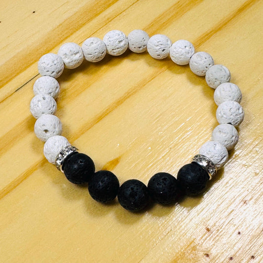 Oil Diffuser Bracelet, Strength Bracelet, Calming, Clarity Bracelet,  Grounding Bracelet, Lava Stone Bracelet, Aromatherapy Bracelet, 6”