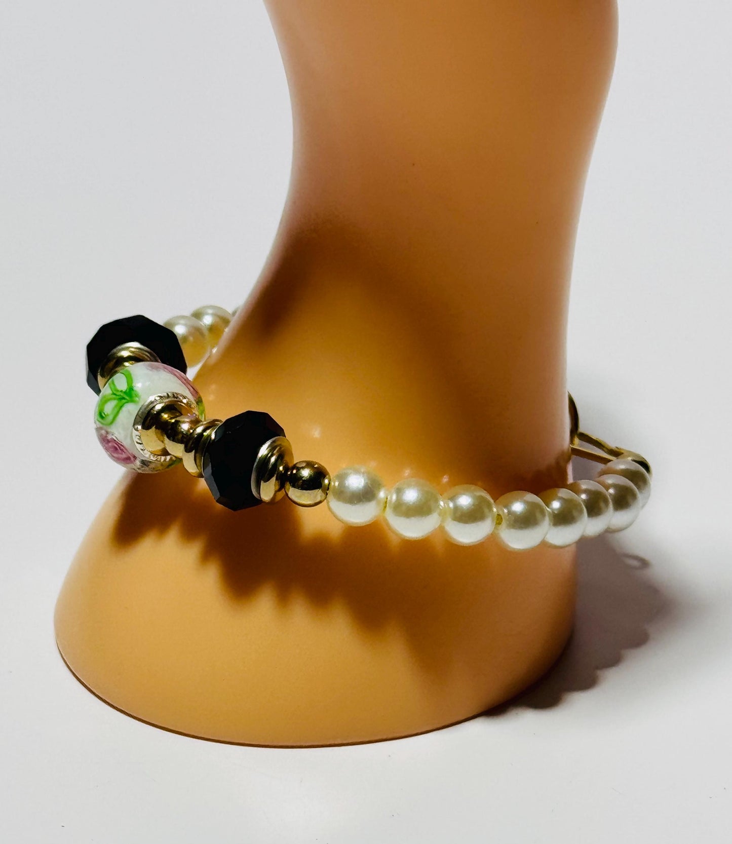 Custom Artisan Glass Bead Bracelet, Custom Bracelet, Unique, Handmade Glass Beads, One of a Kind, Bohemian, Beaded Bracelet, Gift, 7”