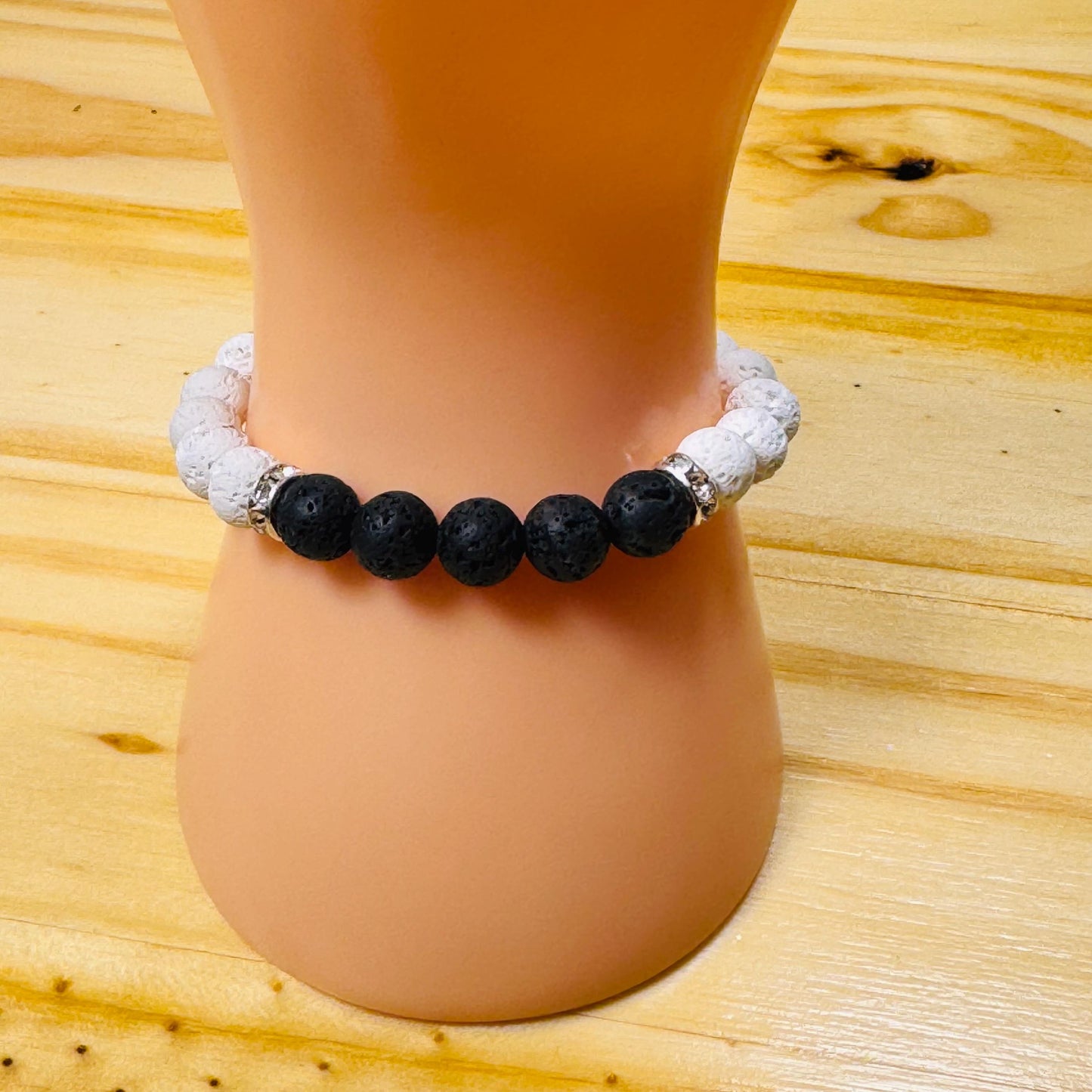 Oil Diffuser Bracelet, Strength Bracelet, Calming, Clarity Bracelet,  Grounding Bracelet, Lava Stone Bracelet, Aromatherapy Bracelet, 6”