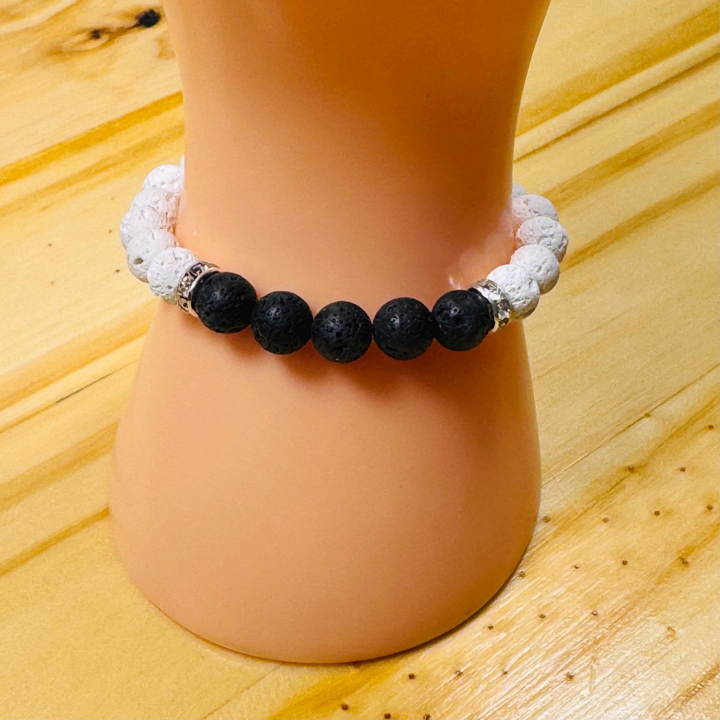 Oil Diffuser Bracelet, Strength Bracelet, Calming, Clarity Bracelet,  Grounding Bracelet, Lava Stone Bracelet, Aromatherapy Bracelet, 6”