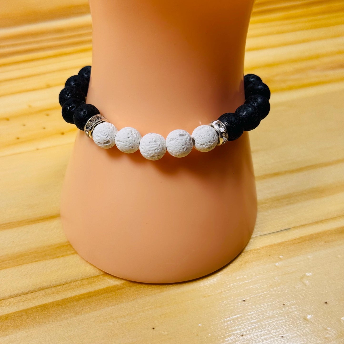 Oil Diffuser Bracelet, Strength Bracelet, Calming, Clarity Bracelet,  Grounding Bracelet, Lava Stone Bracelet, Aromatherapy Bracelet, 6”