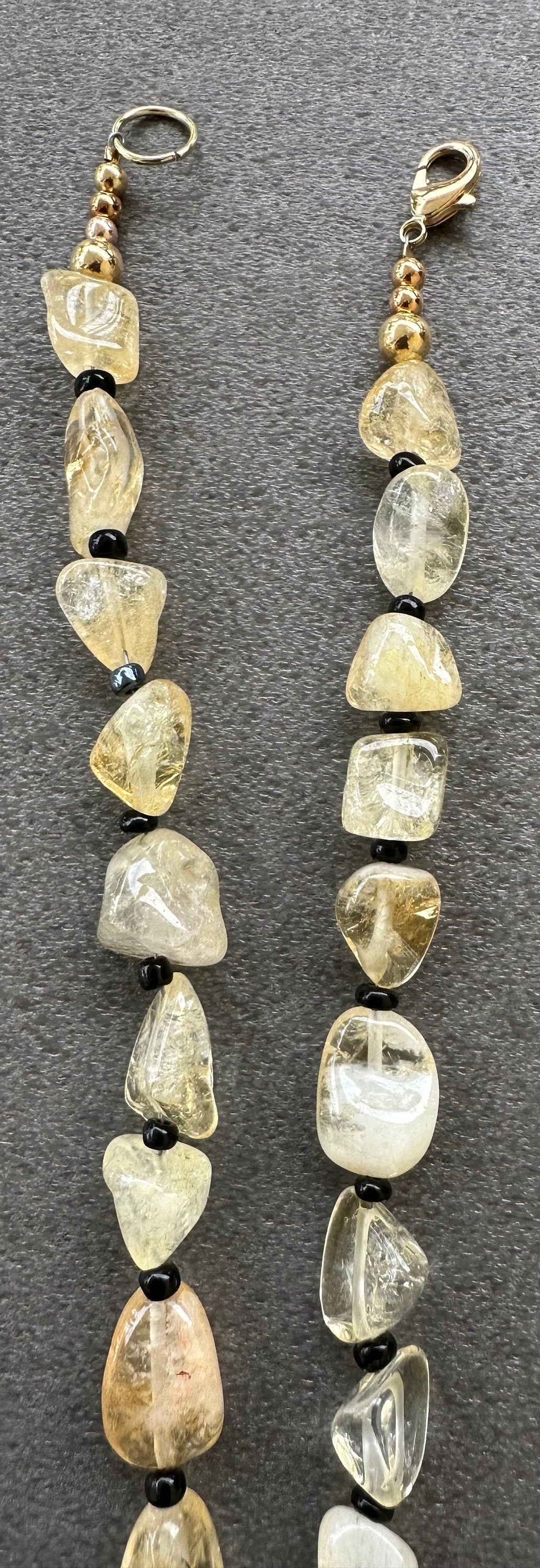 Citrine Necklace, Chunky, Boho, Gemstone Necklace, Gift for Her, Bohemian, 27 1/2”,  Abundance, Joy, Optimism, Positive Energy Gift