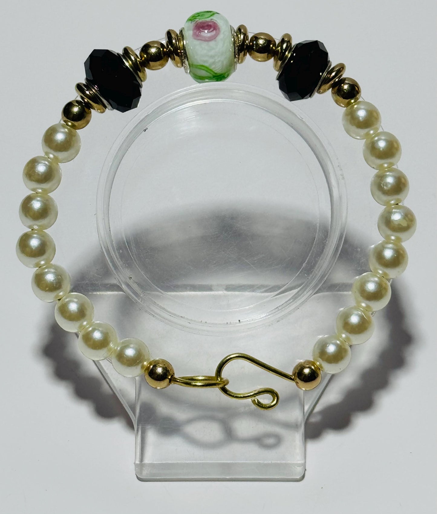 Custom Artisan Glass Bead Bracelet, Custom Bracelet, Unique, Handmade Glass Beads, One of a Kind, Bohemian, Beaded Bracelet, Gift, 7”
