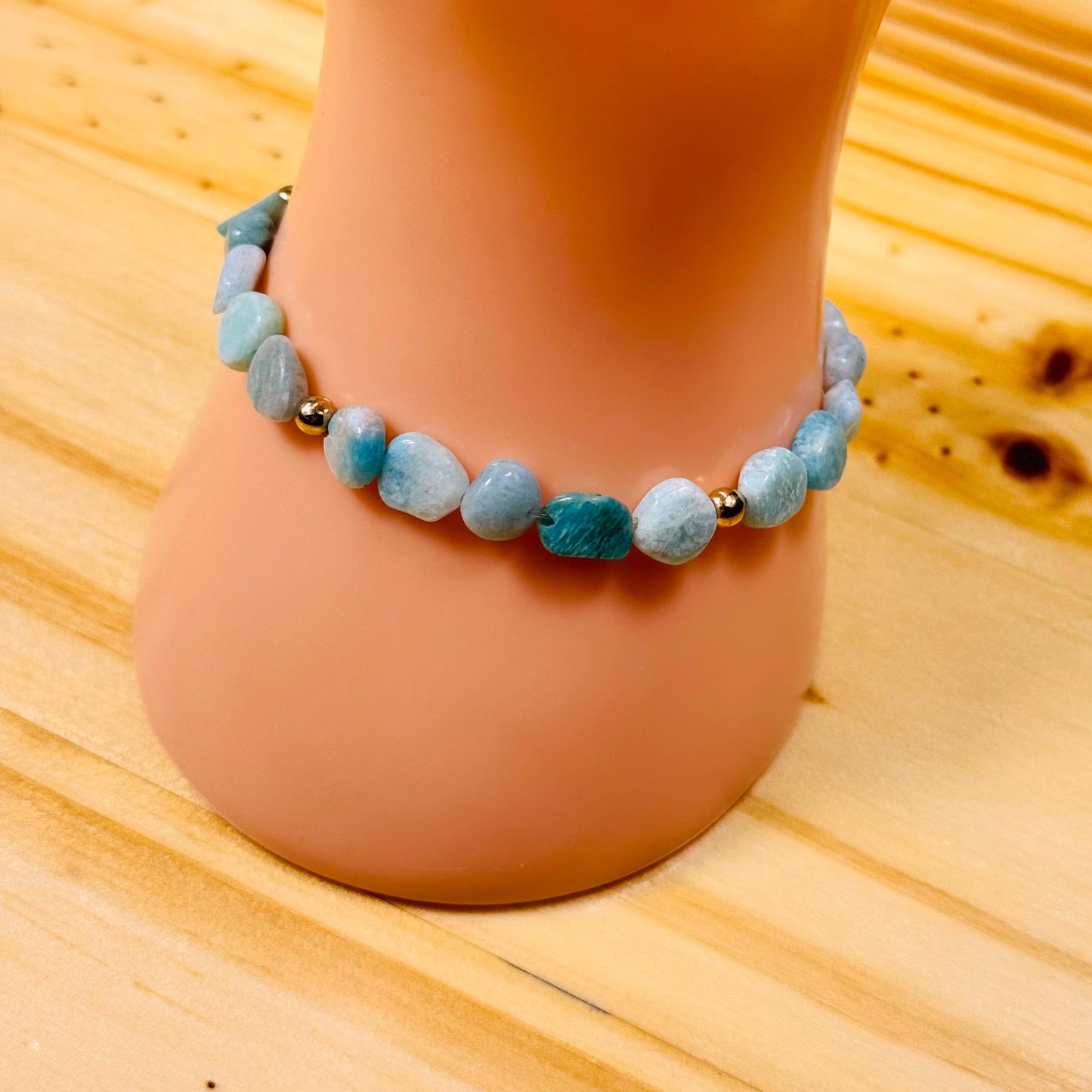 Anxiety, Tranquility, Peace, Trauma, Confidence, Grief, Soothe Aggravated Situations, Amazonite Bracelet, Minimalist, Boho, 6.5”-6.75”